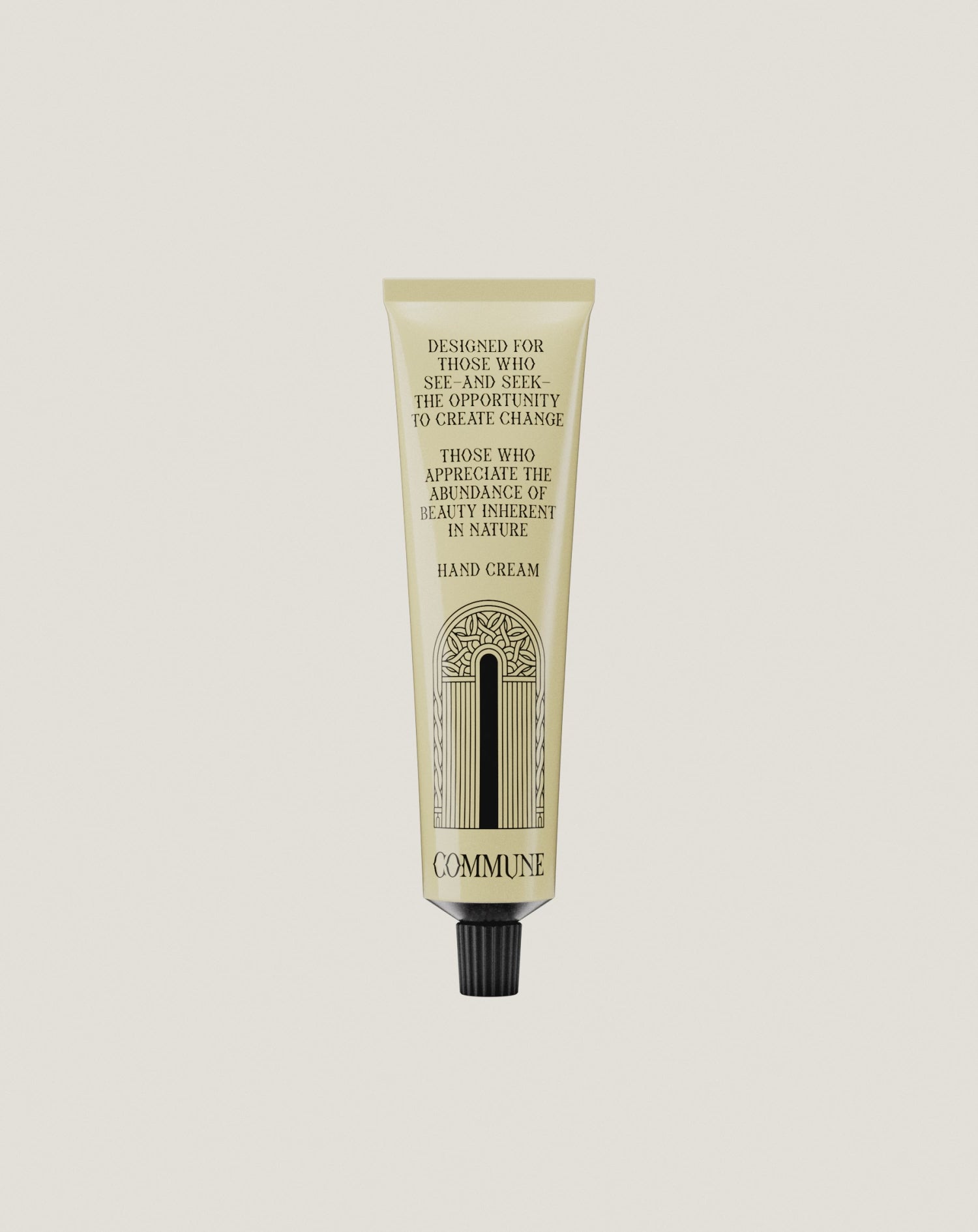 sustainable hand cream in an aluminum tube natural scent hand cream
