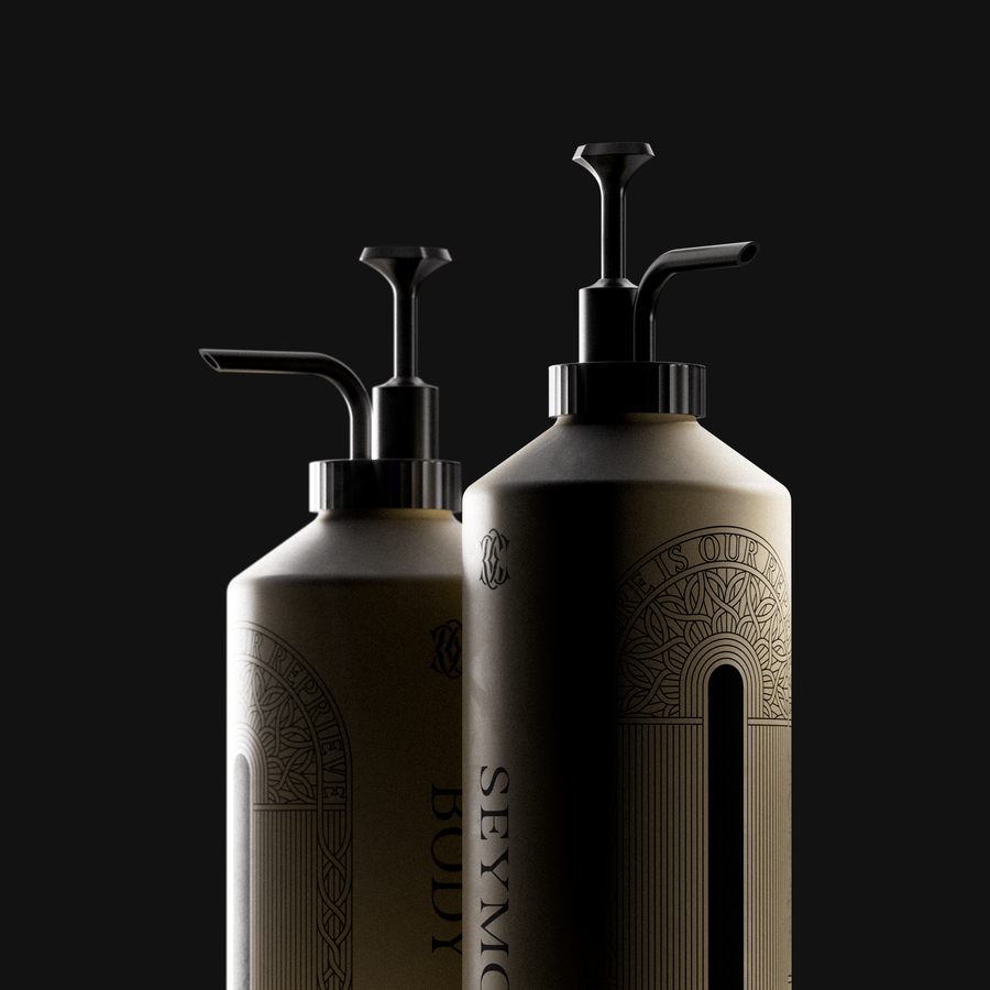 body cream and body wash sustainable set luxury body wash