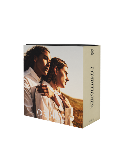 A bottle of Seymour Hair Conditioner box