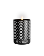 luxury scented candle nymphaea candle black wax candle natural beeswax candles sustainable candles 