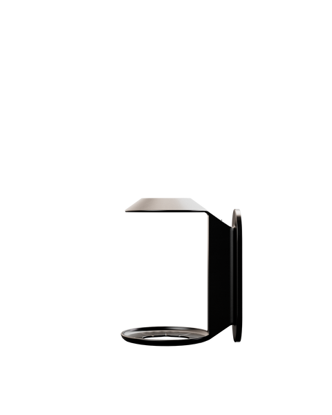 A wall bracket designed for mounting a 500ml Commune bottle
