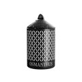 A scented Osmanthus Nox candle with a black marble lid.