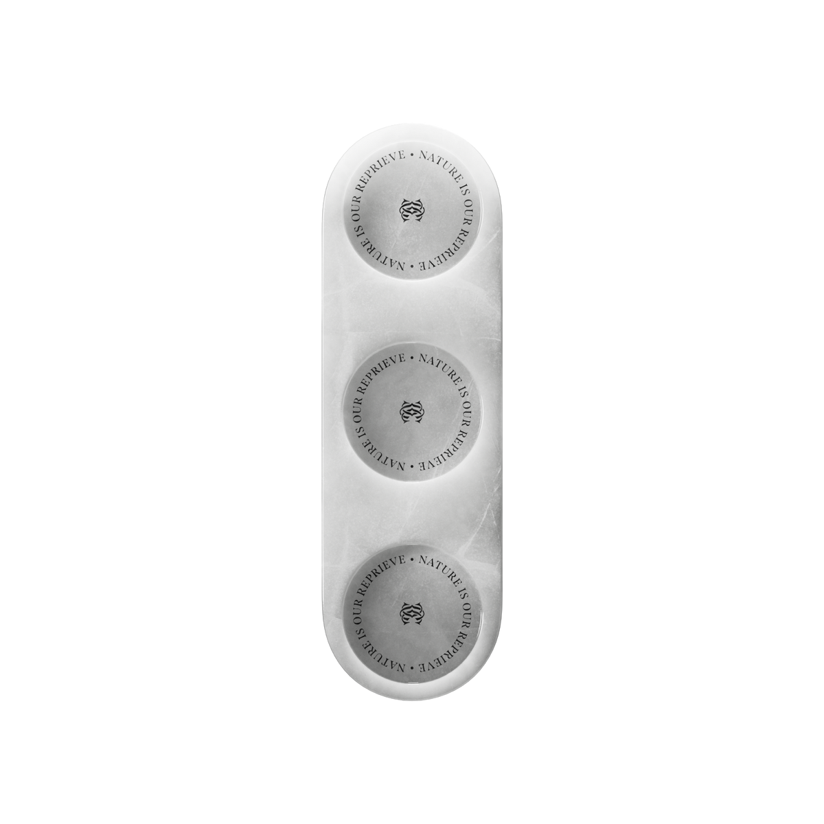 Triple White Onyx Tray